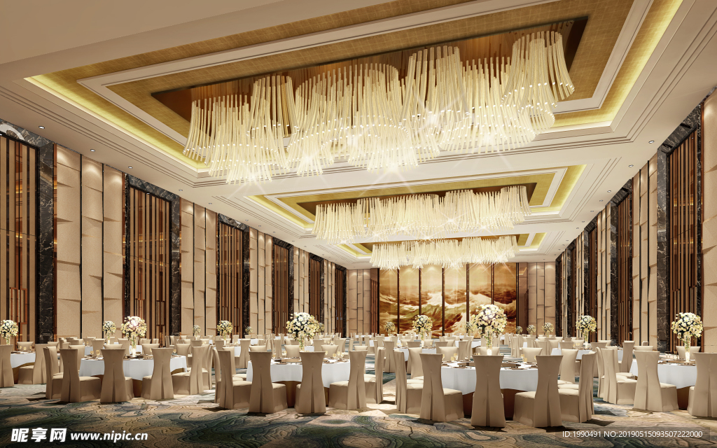酒店宴会厅效果图