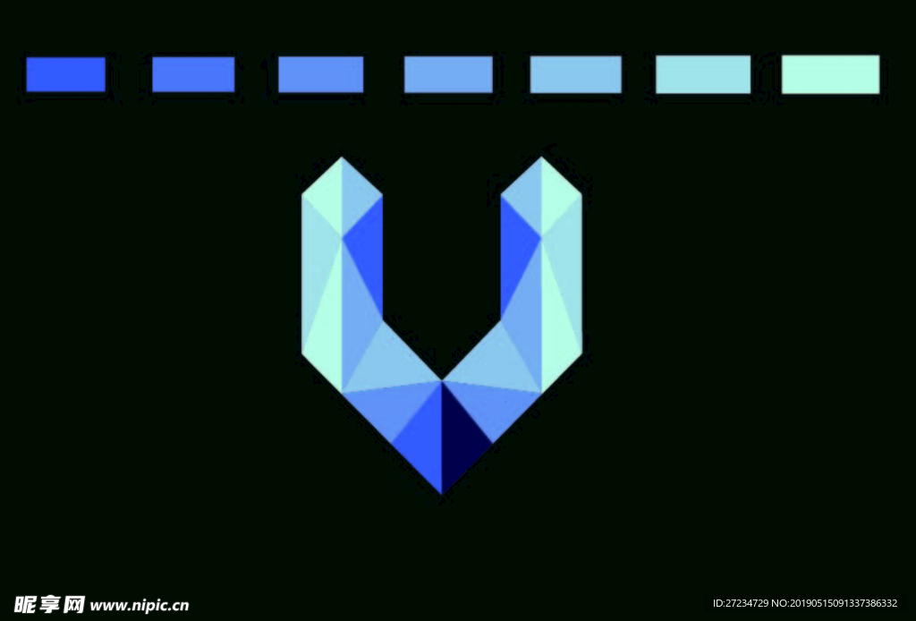 色块标志矢量底图