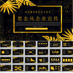 黑金风企业宣传PPT模板