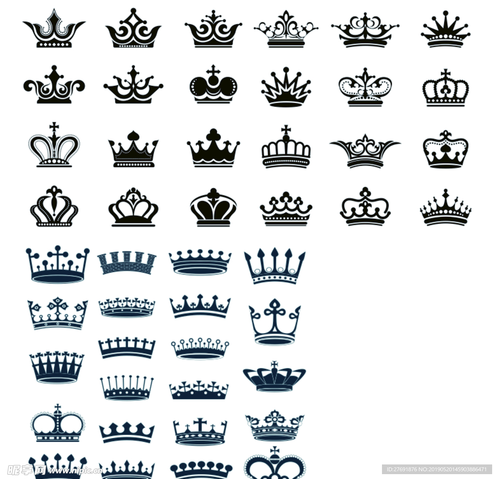 矢量皇冠素材