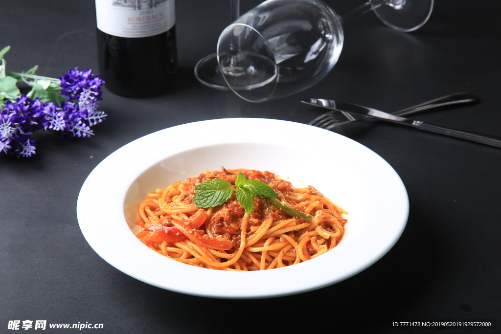 意面 意大利面 面食 特写