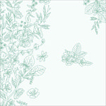 手绘天然茶叶元素底纹图案背景