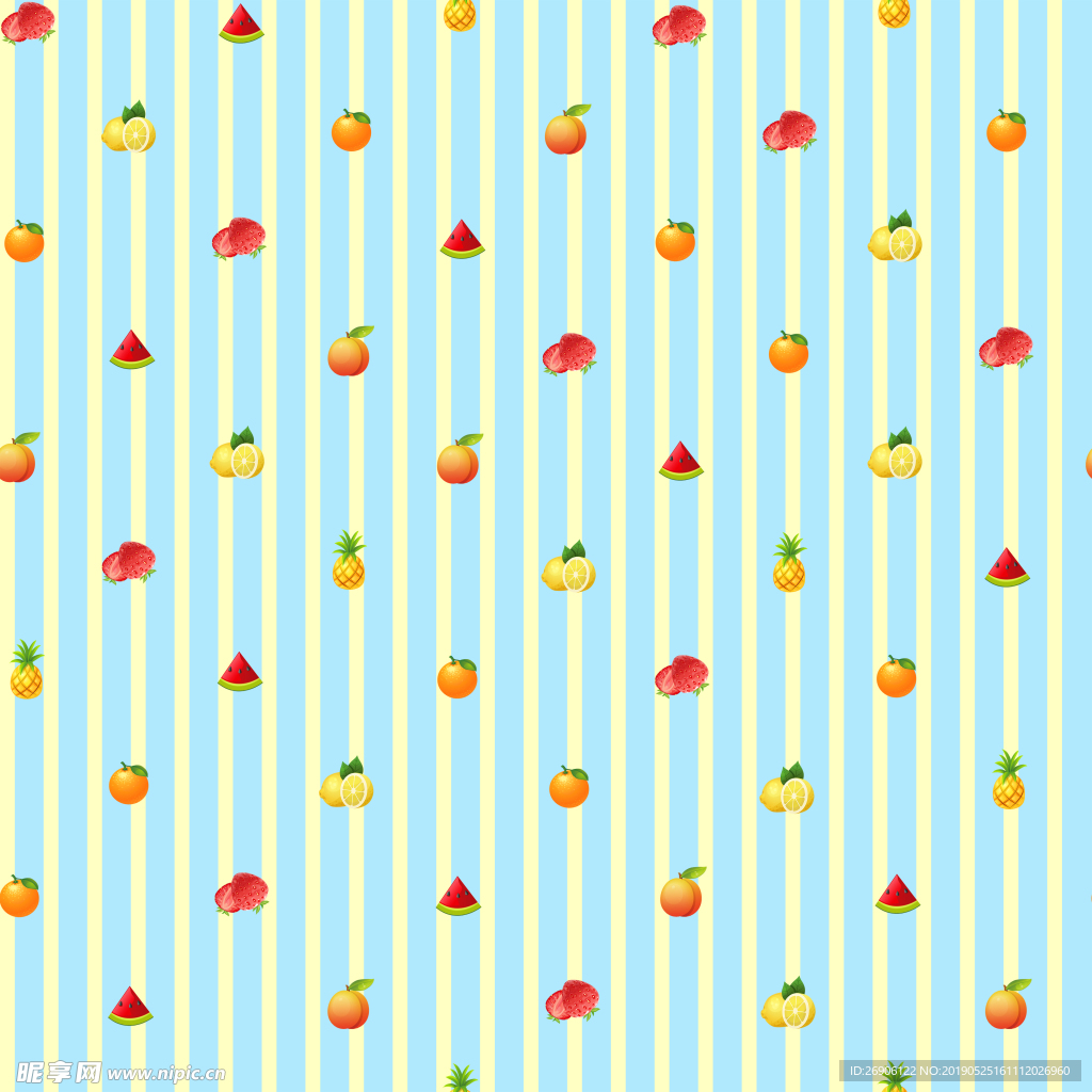 数码印花无缝接水果服装