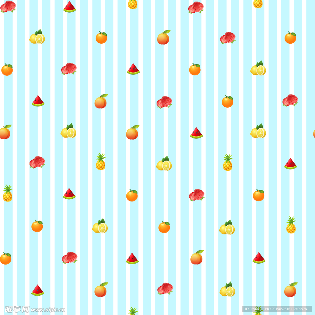 数码印花无缝接水果服装