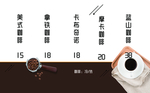 咖啡 价目表 菜单 时尚