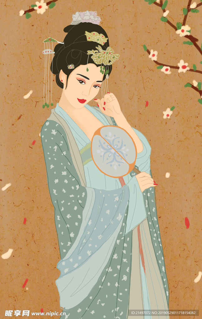 中国传统文化服饰之汉服古装女子