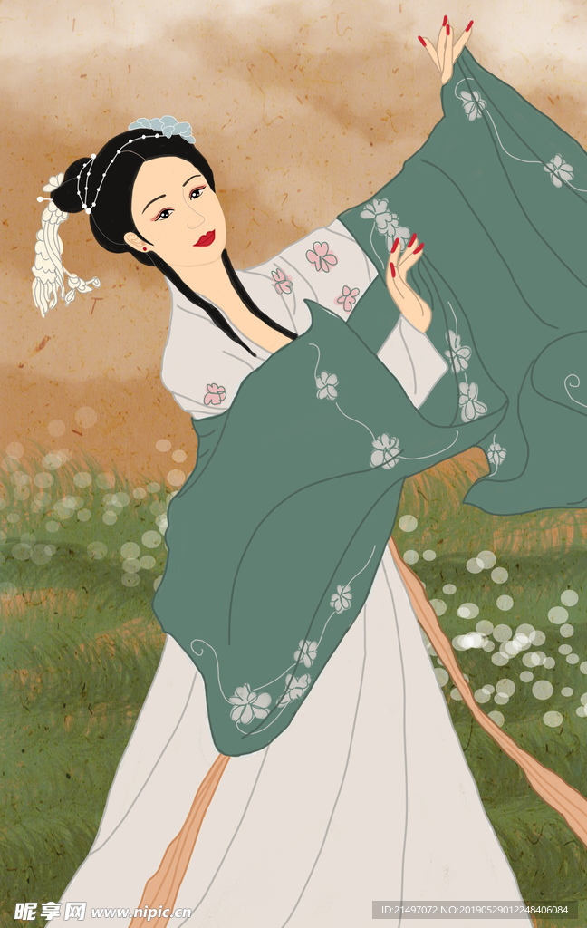 中国传统文化之汉服服饰古装女子