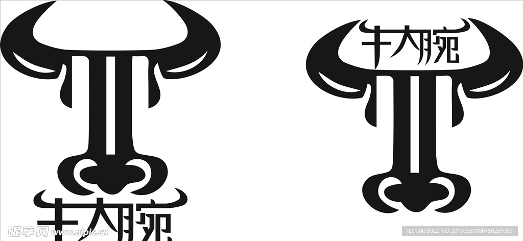 矢量图 牛LOGO 牛 标志