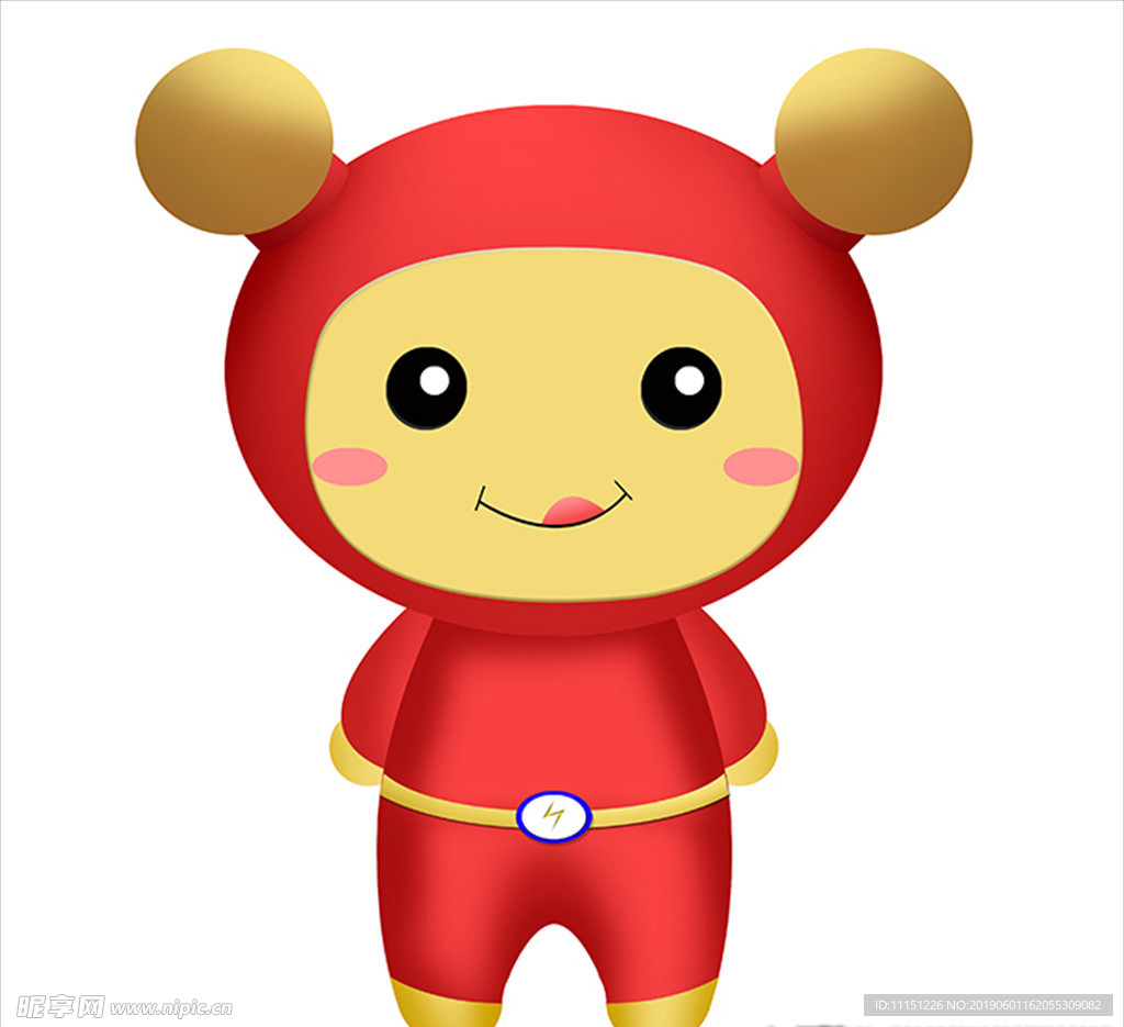 红色 黄脸 舌头 球球 超人