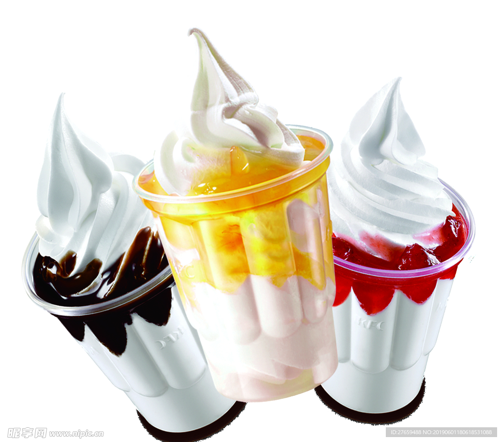 冰淇淋圣代素材