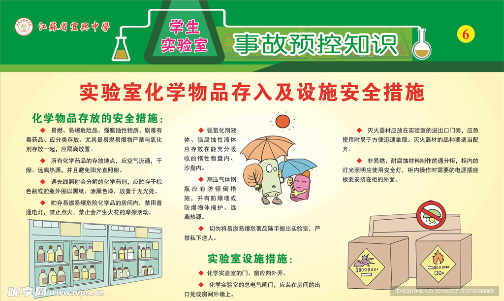 实验室化学物品存入及设施安全措