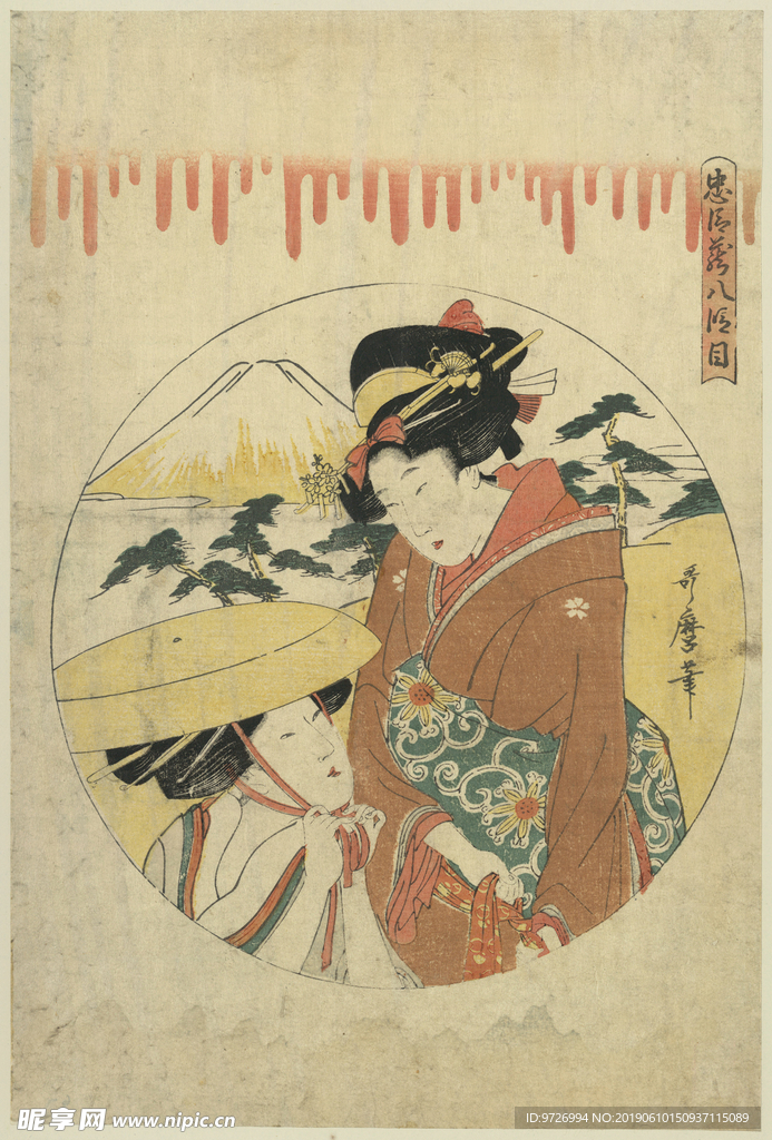 喜多川歌麿浮世绘作品