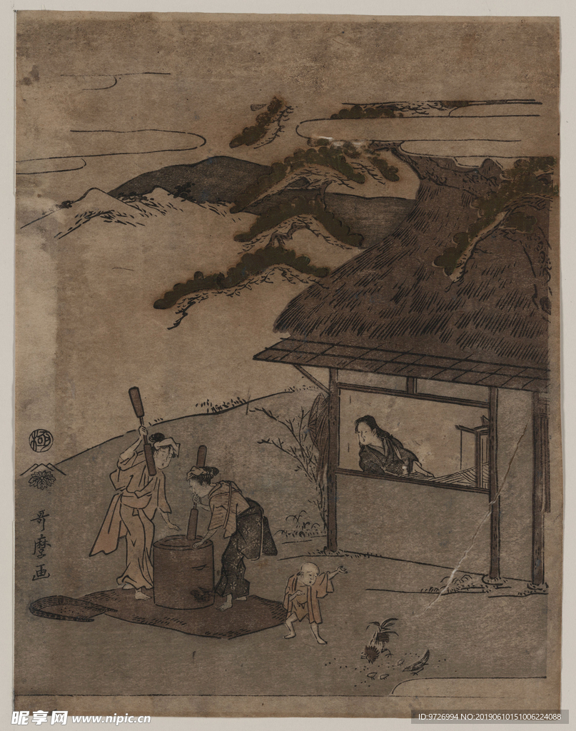 喜多川歌麿浮世绘作品