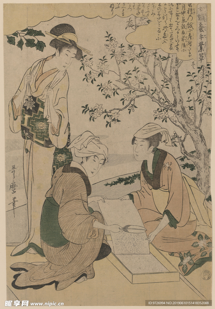 喜多川歌麿浮世绘作品