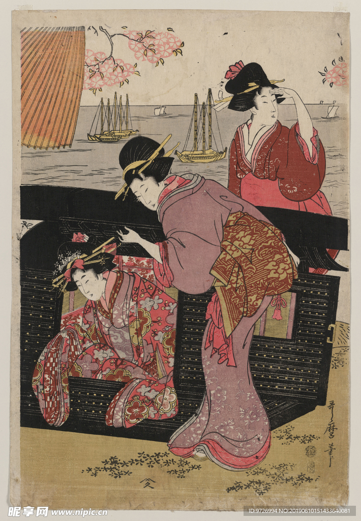 喜多川歌麿浮世绘作品