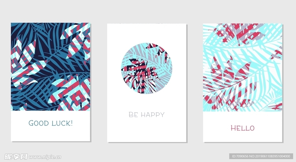 时尚唯美中式植物