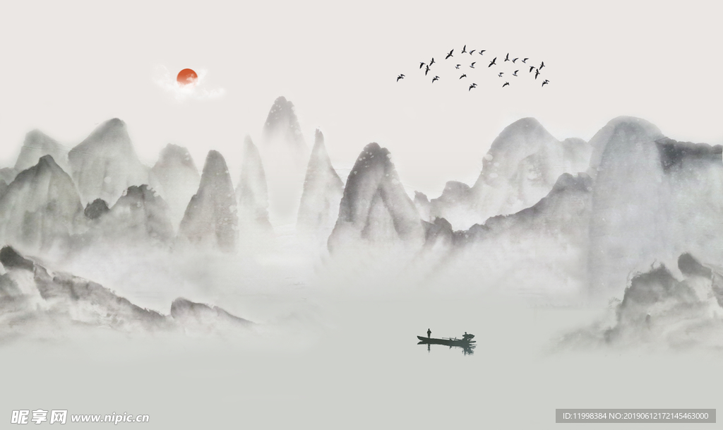 新中式简约山水