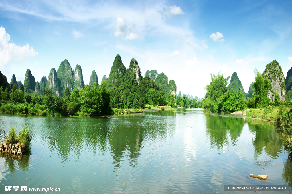 自然景观绿水青山电视背景墙