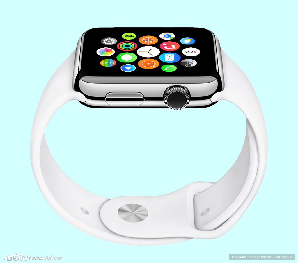 智能手表贴图样机设计手环数码模