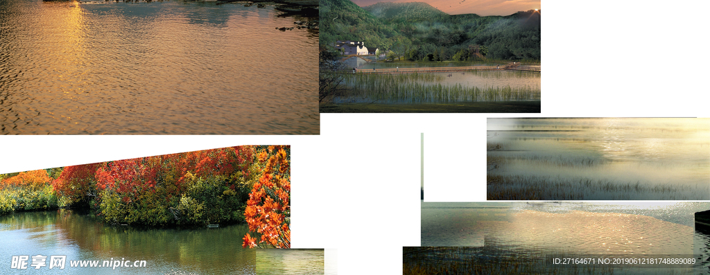 景观湖面素材驳岸驳岸后期