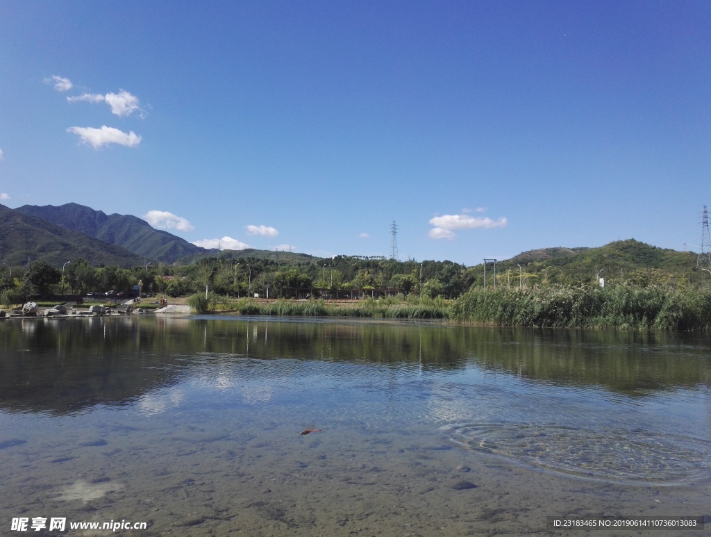 山水  河水   河边