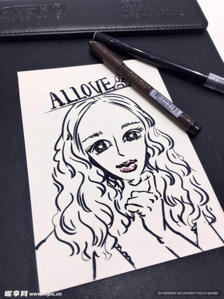 人物速写  人物插画  时尚插