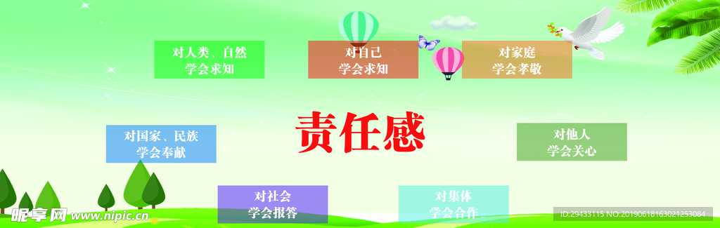 责任教育展板