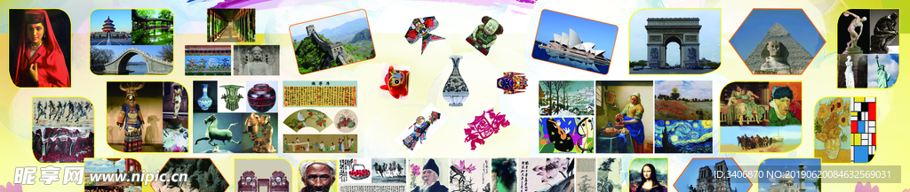 2019年美术室文化展板