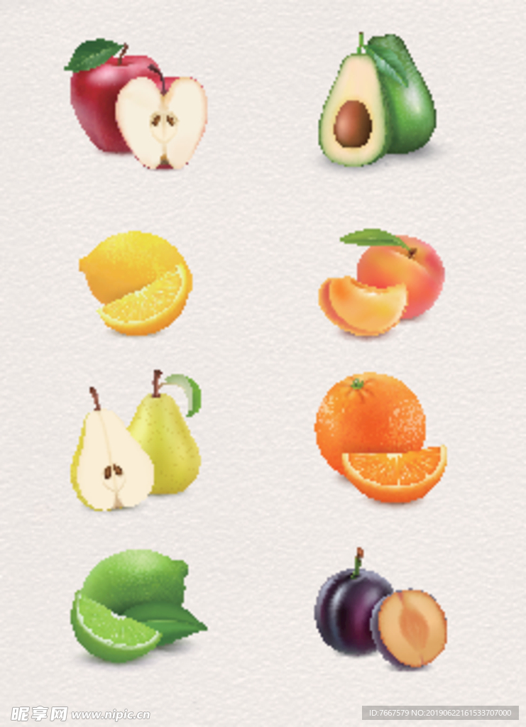 手绘水果图片食物素材
