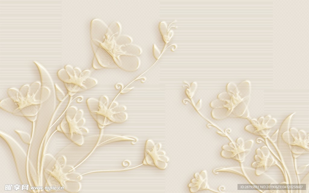 荷花背景 淡色 素材