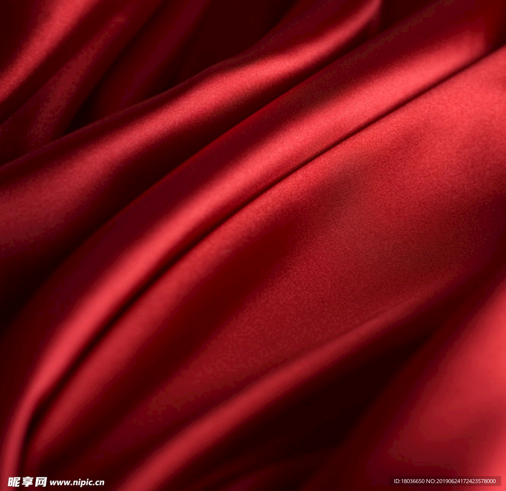 红色丝绸