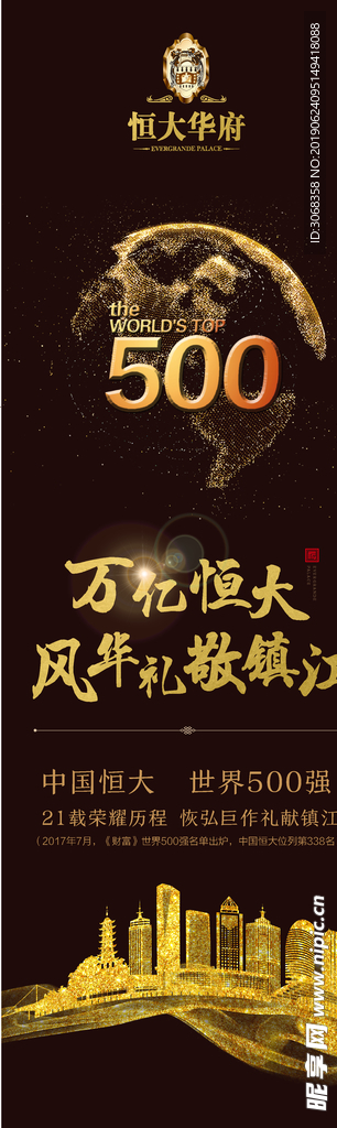 恒大华府价值点展板