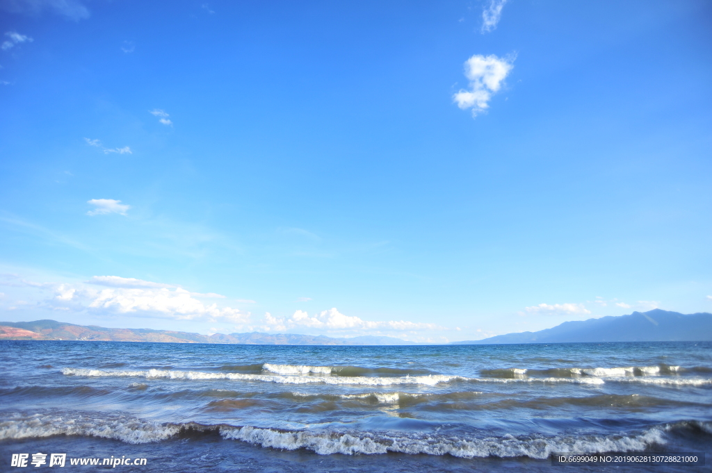 蓝天 白云 晚霞