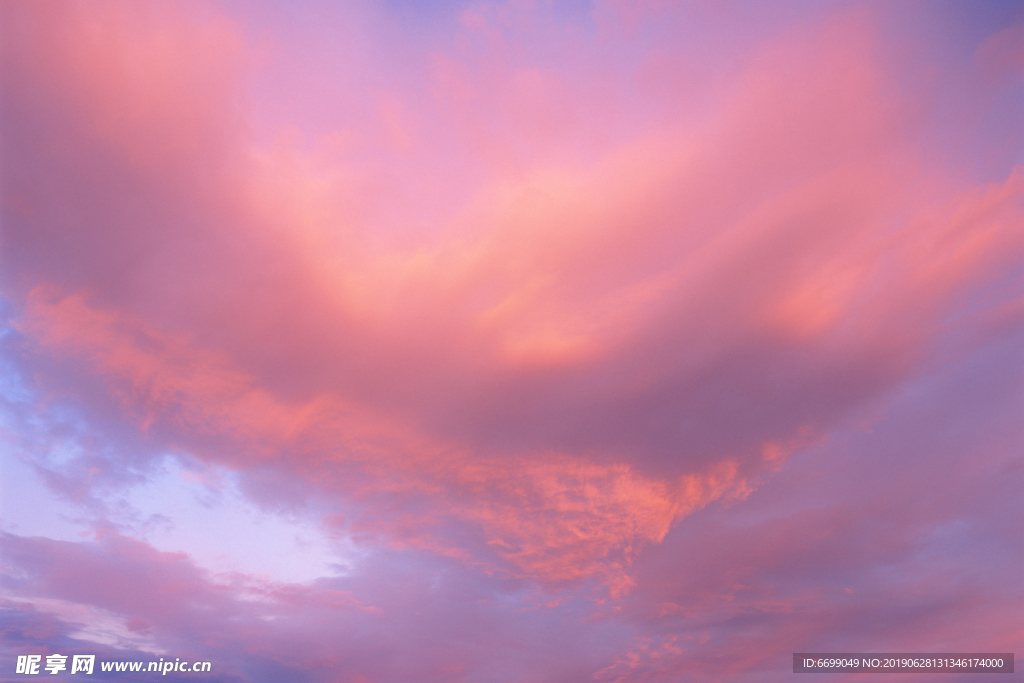 蓝天 白云 晚霞
