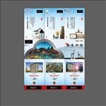 微信三宫格中式地产海报