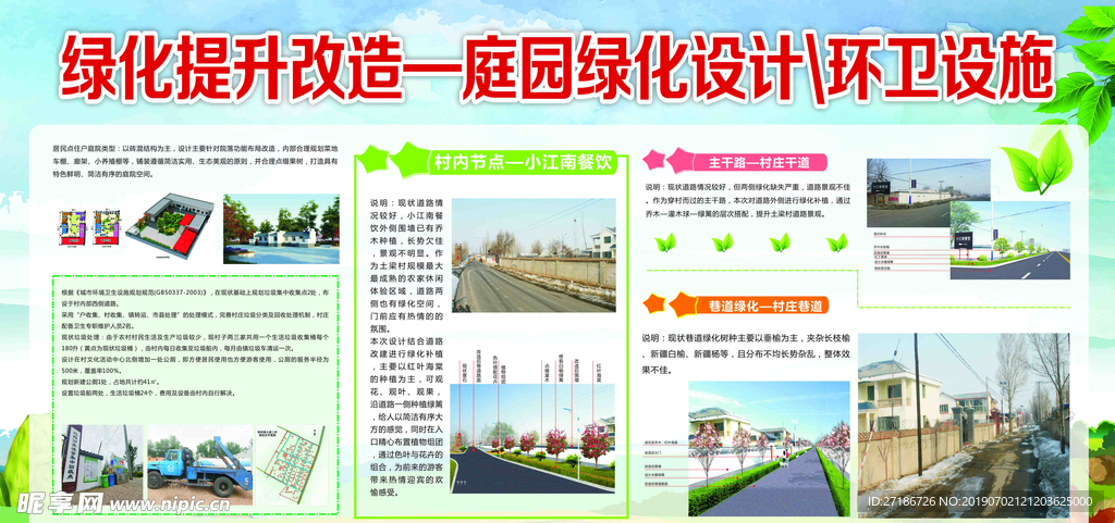 人居环境   美丽乡村  展板