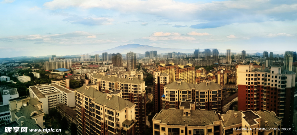 株洲城市航拍鸟瞰图