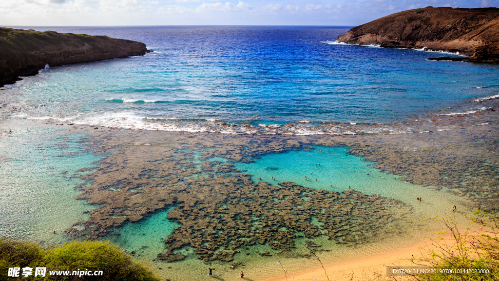 夏威夷恐龙湾的海滩
