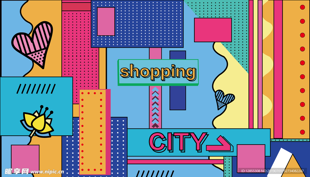 孟菲斯风格背景