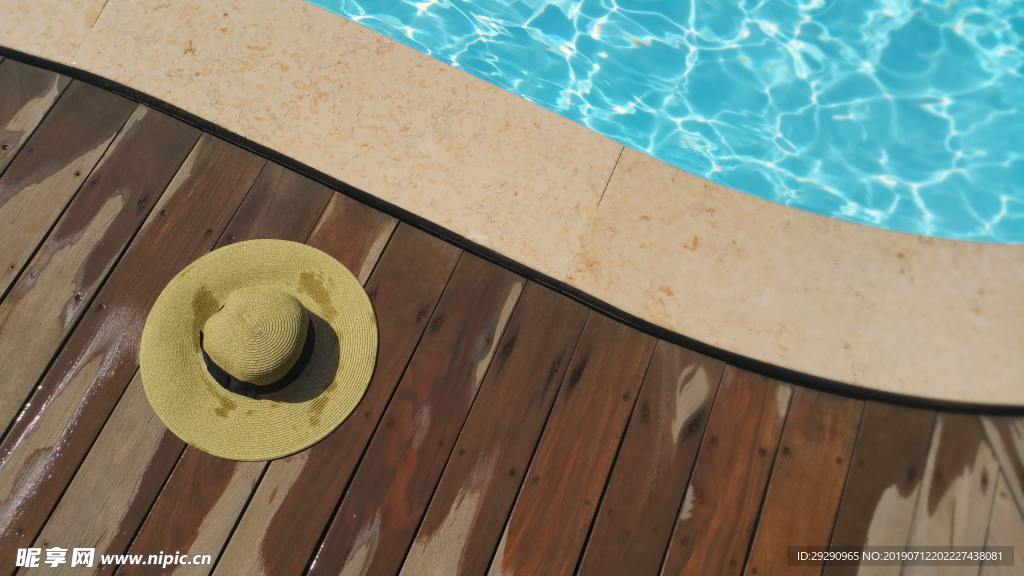 游泳  帽子 夏天 旅游 草帽