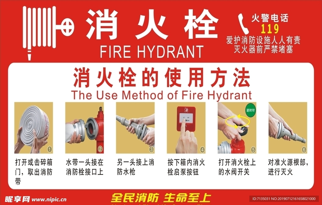 消防栓的使用方法