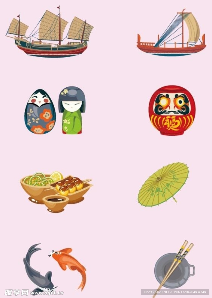 日本元素矢量图