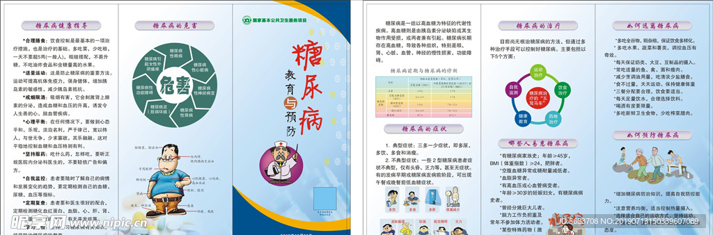 糖尿病三折页