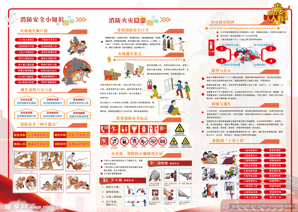 消防知识折页
