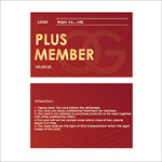 电子 印刷红色公司简约英会员卡