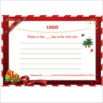 圣诞节节日红色过年祝福贺卡