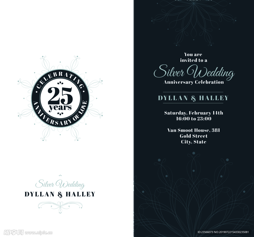 复古英伦婚礼邀请卡背景