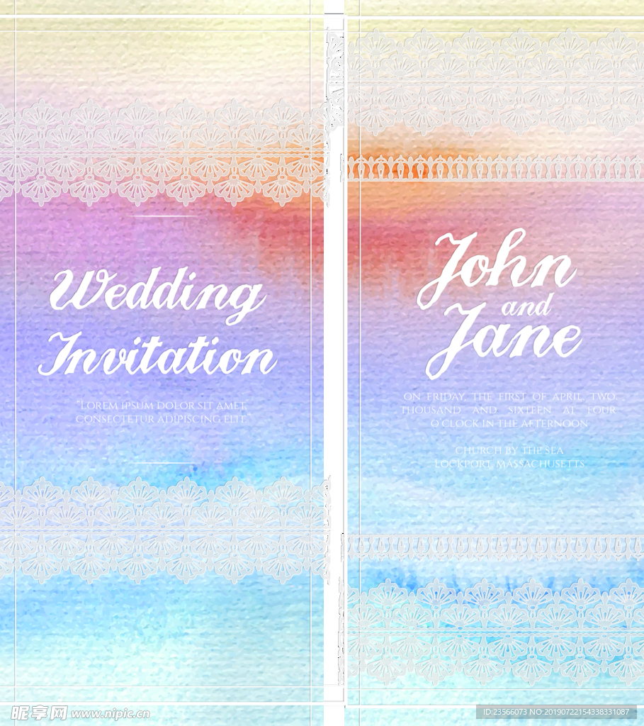 复古英伦婚礼邀请卡背景