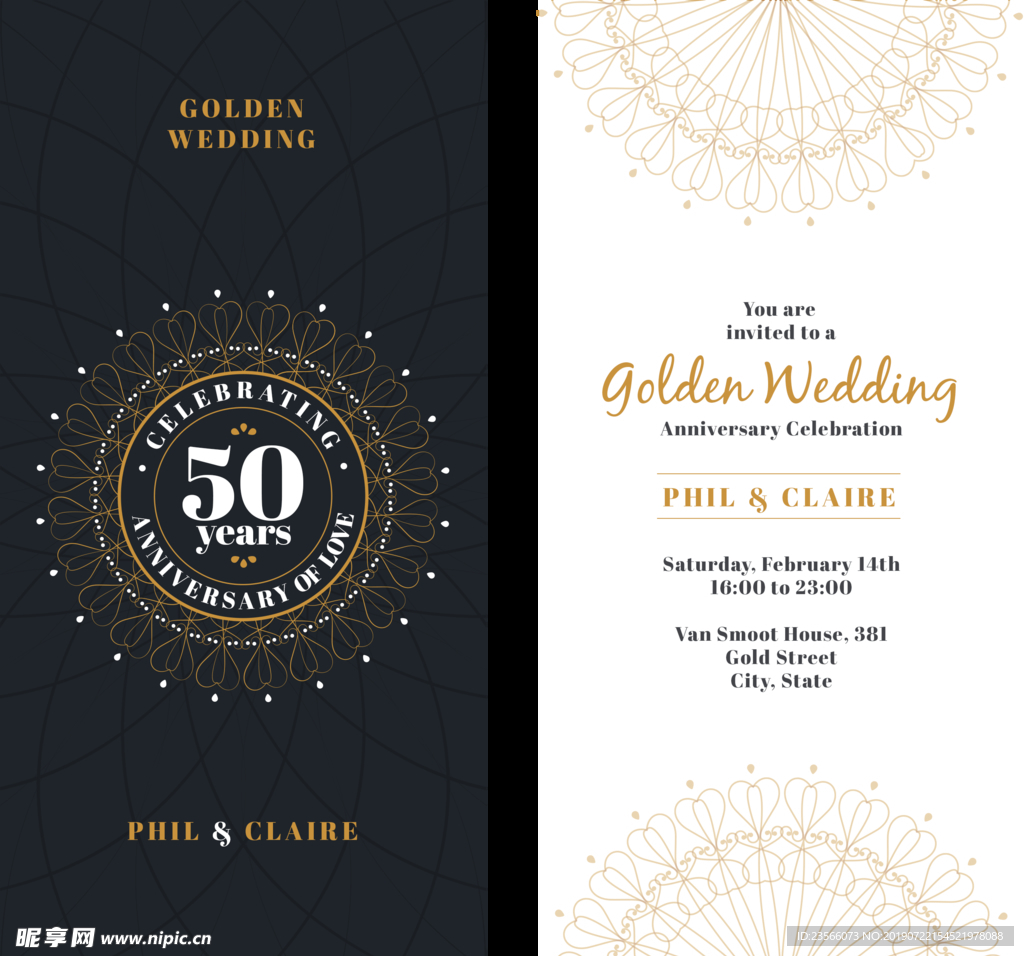 复古英伦婚礼邀请卡背景