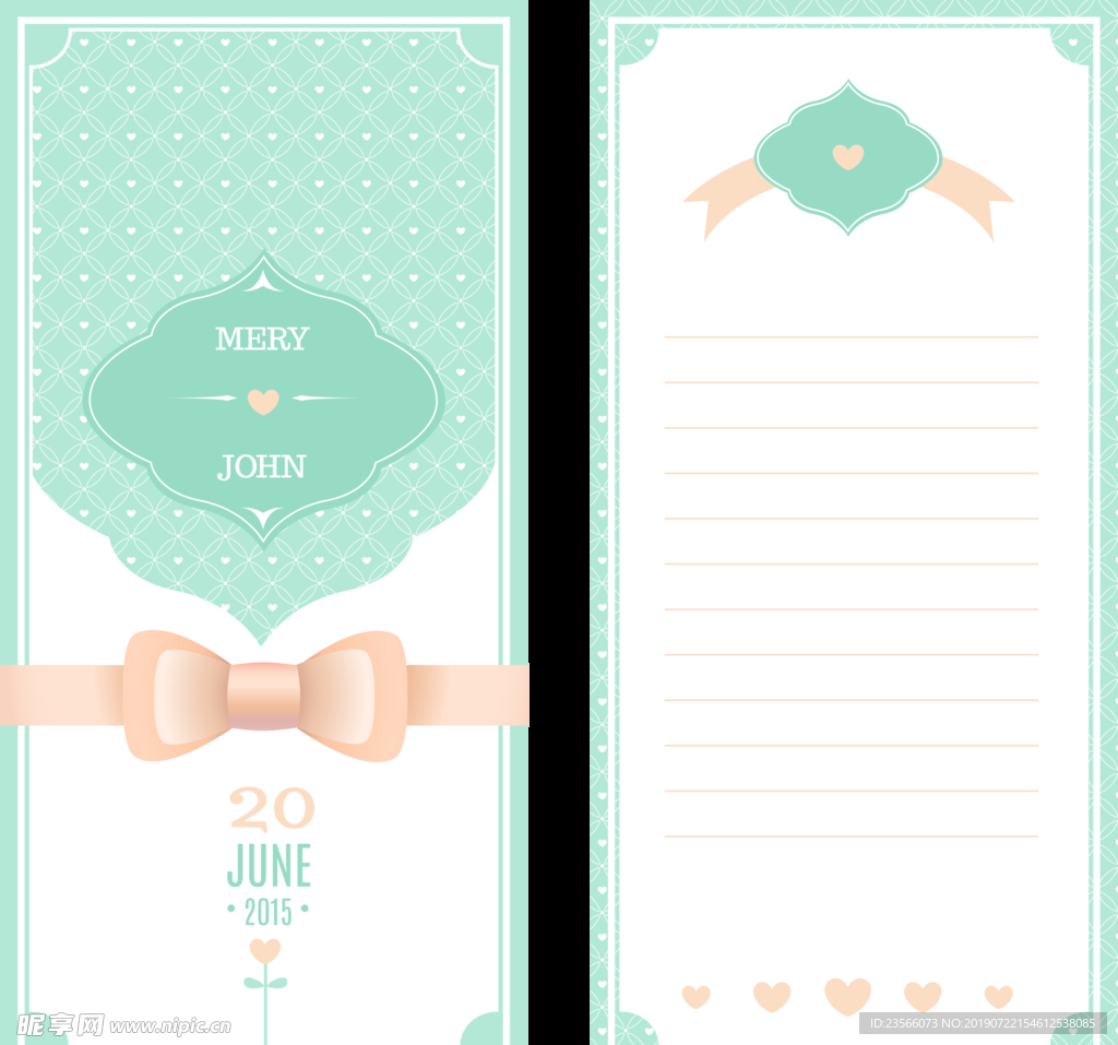 复古英伦婚礼邀请卡背景